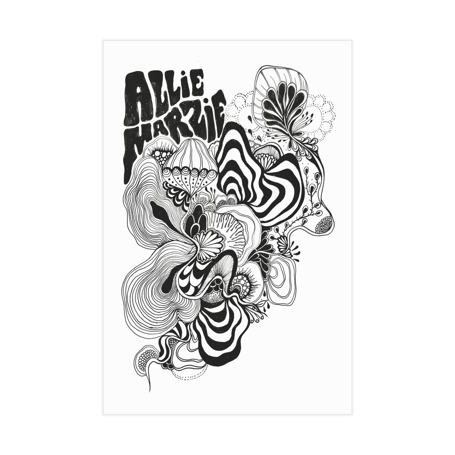 Allie Marzie Hand Drawn Poster