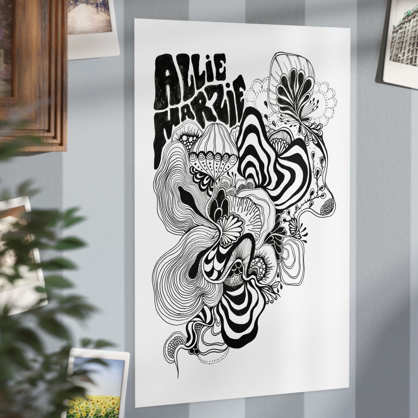 Allie Marzie Hand Drawn Poster